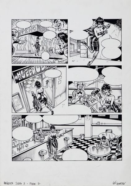 Nik Guerra : Magenta - Il Magenta Day  - Asta Fumetti: I Maestri dell'Erotismo - Associazione Nazionale - Case d'Asta italiane