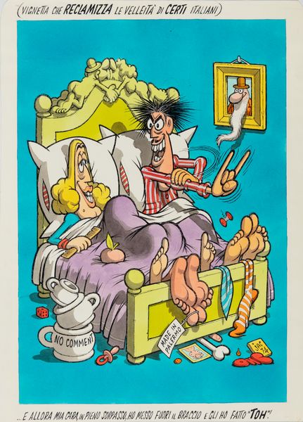 Benito Jacovitti : Cornuti  - Asta Fumetti: I Maestri dell'Erotismo - Associazione Nazionale - Case d'Asta italiane