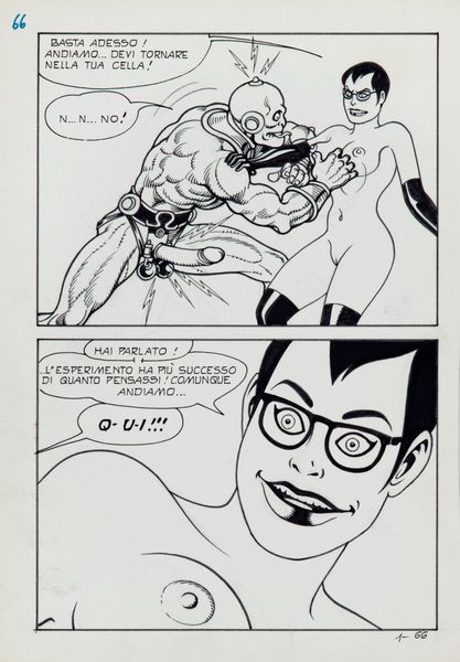 Magnus (Roberto Raviola) : Necron - La fabbricante di mostri  - Asta Fumetti: I Maestri dell'Erotismo - Associazione Nazionale - Case d'Asta italiane