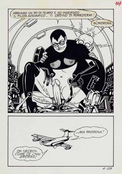 Magnus (Roberto Raviola) : Necron - Le donne ragno  - Asta Fumetti: I Maestri dell'Erotismo - Associazione Nazionale - Case d'Asta italiane