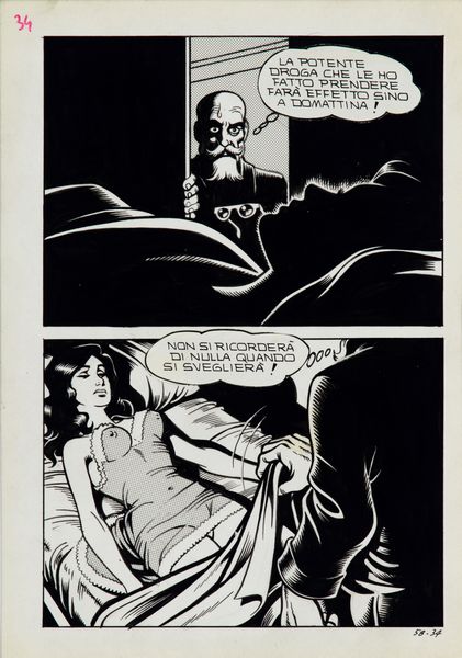 Magnus (Roberto Raviola) : Quella sera al collegio femminile  - Asta Fumetti: I Maestri dell'Erotismo - Associazione Nazionale - Case d'Asta italiane