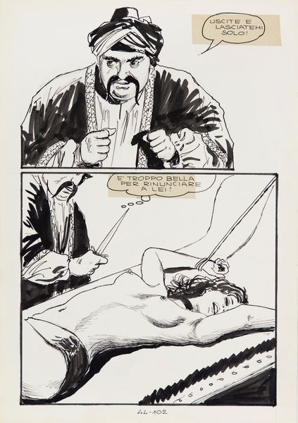 Milo Manara : Jolanda de Almaviva - La perfida creola  - Asta Fumetti: I Maestri dell'Erotismo - Associazione Nazionale - Case d'Asta italiane