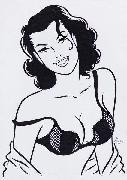 Walter Minus : Lovely girl  - Asta Fumetti: I Maestri dell'Erotismo - Associazione Nazionale - Case d'Asta italiane