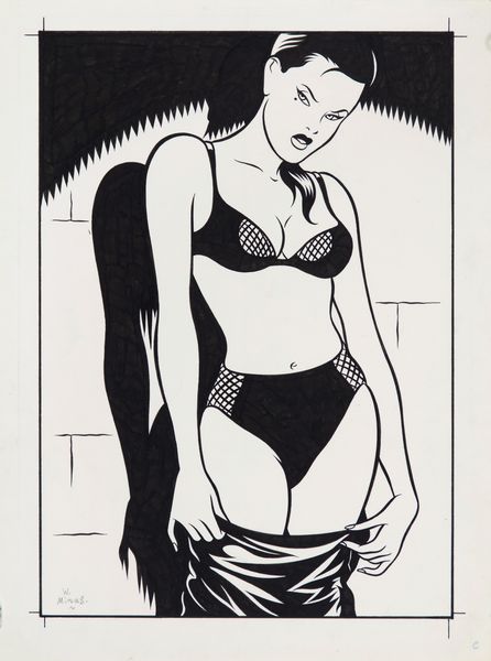 Walter Minus : Dark girl  - Asta Fumetti: I Maestri dell'Erotismo - Associazione Nazionale - Case d'Asta italiane