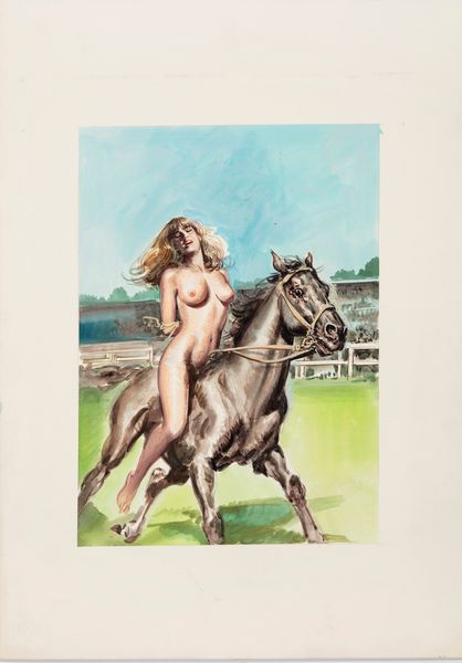 Roberto Molino : Sport Nero - Scandalo all'ippodromo  - Asta Fumetti: I Maestri dell'Erotismo - Associazione Nazionale - Case d'Asta italiane