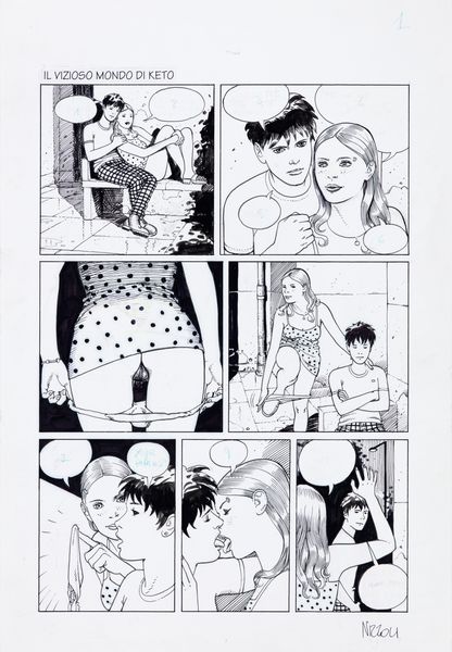 Marco Nizzoli : Il vizioso mondo di Keto  - Asta Fumetti: I Maestri dell'Erotismo - Associazione Nazionale - Case d'Asta italiane