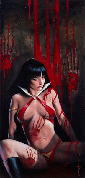 Lucio Parrillo : Vampirella  - Asta Fumetti: I Maestri dell'Erotismo - Associazione Nazionale - Case d'Asta italiane