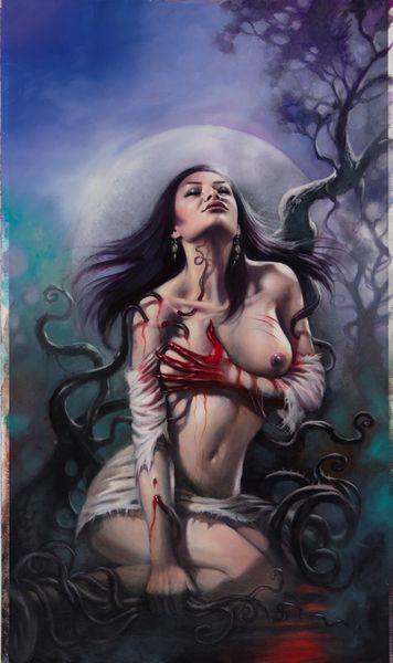 Lucio Parrillo : Dark Beauties - Ulula  - Asta Fumetti: I Maestri dell'Erotismo - Associazione Nazionale - Case d'Asta italiane