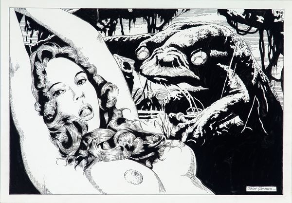Saint Germain (Luciano Bernasconi) : Beauty and the Beast  - Asta Fumetti: I Maestri dell'Erotismo - Associazione Nazionale - Case d'Asta italiane