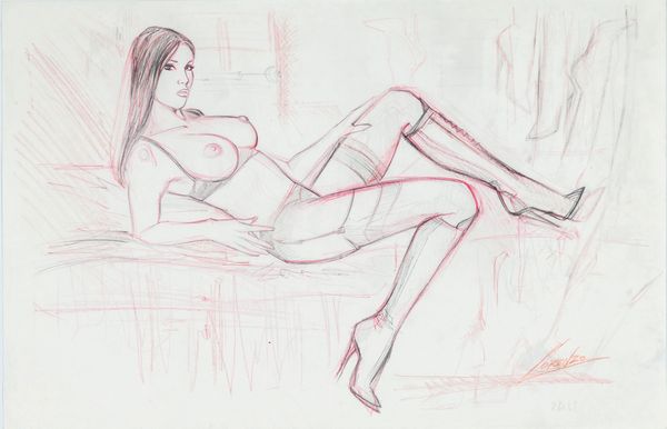 Lorenzo Sperlonga : Nudo  - Asta Fumetti: I Maestri dell'Erotismo - Associazione Nazionale - Case d'Asta italiane