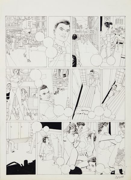 Horacio Altuna : El Mirn - En forma  - Asta Fumetti: I Maestri dell'Erotismo - Associazione Nazionale - Case d'Asta italiane