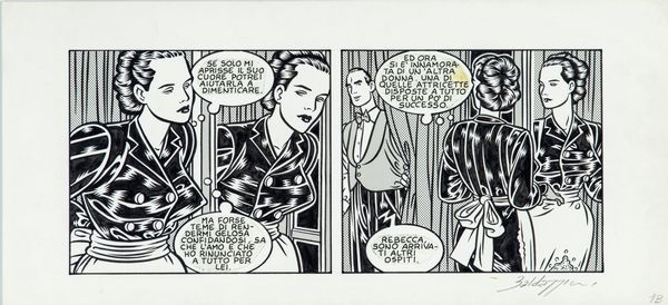 Roberto Baldazzini : Miss Rebecca  - Asta Fumetti: I Maestri dell'Erotismo - Associazione Nazionale - Case d'Asta italiane