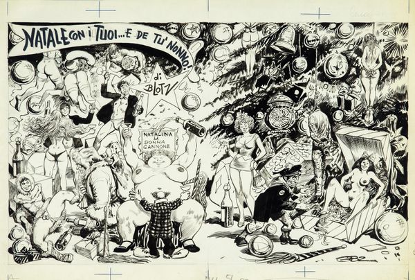 Guido Buzzelli : Natale con i tuoie de tu' nonno!  - Asta Fumetti: I Maestri dell'Erotismo - Associazione Nazionale - Case d'Asta italiane