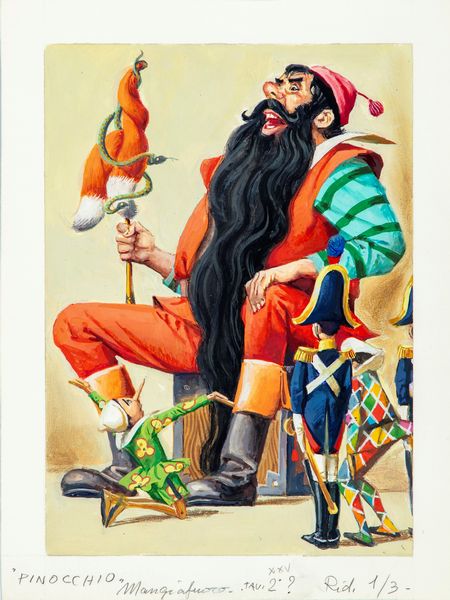 Severino Baraldi : Le avventure di Pinocchio  - Asta Fumetti: Tavole e Illustrazioni Originali - Associazione Nazionale - Case d'Asta italiane