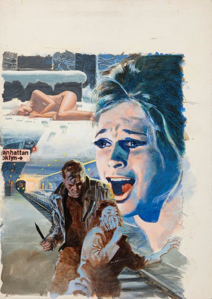 Aldo Di Gennaro : Terrore in metropolitana  - Asta Fumetti: Tavole e Illustrazioni Originali - Associazione Nazionale - Case d'Asta italiane