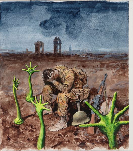 Aldo Di Gennaro : Alien War  - Asta Fumetti: Tavole e Illustrazioni Originali - Associazione Nazionale - Case d'Asta italiane