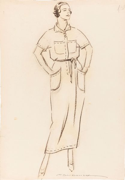 Marcello Dudovich : La Rinascente - Modello sportivo  - Asta Fumetti: Tavole e Illustrazioni Originali - Associazione Nazionale - Case d'Asta italiane