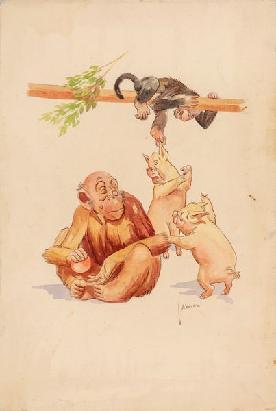 Wood Lawson : Gran'Pop - A brother in distress  - Asta Fumetti: Tavole e Illustrazioni Originali - Associazione Nazionale - Case d'Asta italiane