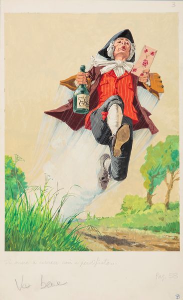 Libico Maraja : Il Barone di Munchhausen  - Asta Fumetti: Tavole e Illustrazioni Originali - Associazione Nazionale - Case d'Asta italiane