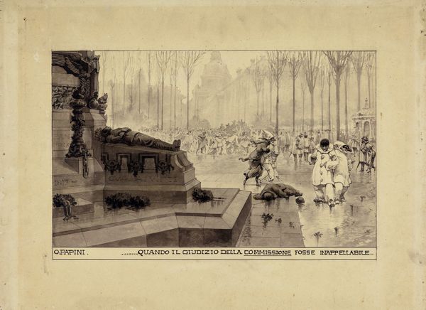 Ottavio Papini : Il Carnevale  - Asta Fumetti: Tavole e Illustrazioni Originali - Associazione Nazionale - Case d'Asta italiane