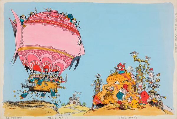 John Ryan : The Adventures of Sir Prancelot  - Asta Fumetti: Tavole e Illustrazioni Originali - Associazione Nazionale - Case d'Asta italiane