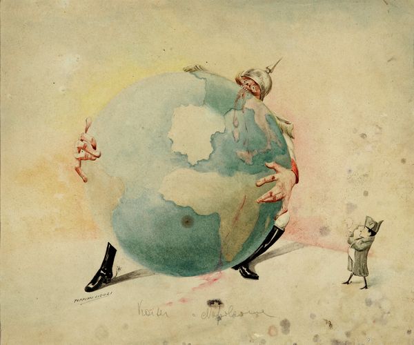 Giuseppe Sidoli : Il Kaiser e Napoleone  - Asta Fumetti: Tavole e Illustrazioni Originali - Associazione Nazionale - Case d'Asta italiane