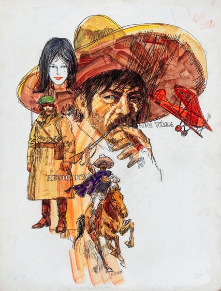 Ricardo Villagran : Pancho Villa  - Asta Fumetti: Tavole e Illustrazioni Originali - Associazione Nazionale - Case d'Asta italiane