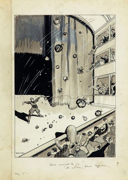 Yambo (Enrico Novelli) : Un fiasco  - Asta Fumetti: Tavole e Illustrazioni Originali - Associazione Nazionale - Case d'Asta italiane