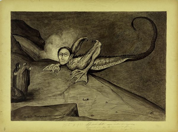 Manfredo Manfredini : Divina Commedia - Inferno, Canto  17  - Asta Fumetti: Tavole e Illustrazioni Originali - Associazione Nazionale - Case d'Asta italiane