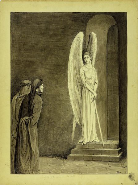 Manfredo Manfredini : Divina Commedia - Purgatorio, Canto  9  - Asta Fumetti: Tavole e Illustrazioni Originali - Associazione Nazionale - Case d'Asta italiane