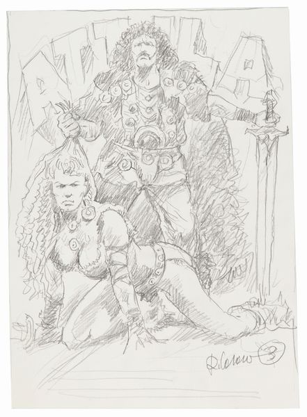 Renato Casaro : Attila flagello di Dio  - Asta Fumetti: Tavole e Illustrazioni Originali - Associazione Nazionale - Case d'Asta italiane