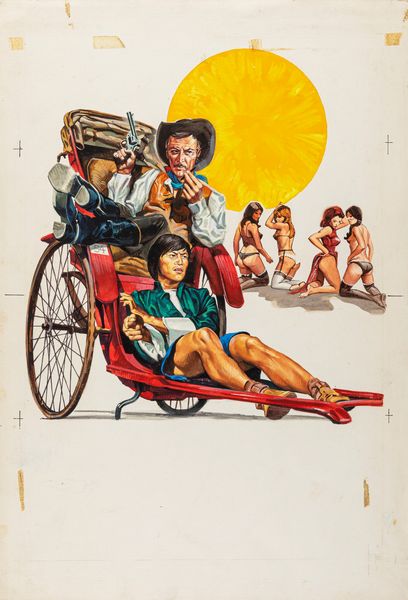A.N.I. (autore non identificato) : L dove non batte il sole (The Stranger and the Gunfighter)  - Asta Fumetti: Tavole e Illustrazioni Originali - Associazione Nazionale - Case d'Asta italiane