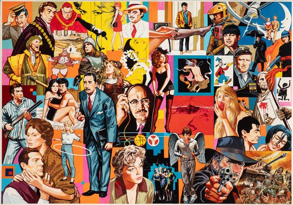 Symeoni (Sandro Simeoni) : Omaggio al cinema  - Asta Fumetti: Tavole e Illustrazioni Originali - Associazione Nazionale - Case d'Asta italiane