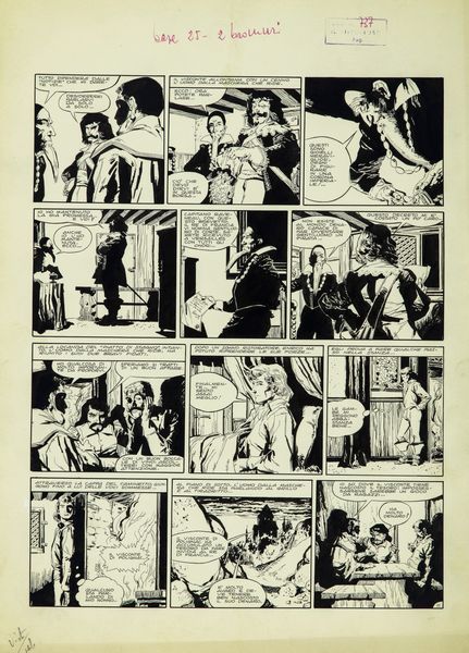 Dino Battaglia : L'ultimo dei Polignac  - Asta Fumetti: Tavole e Illustrazioni Originali - Associazione Nazionale - Case d'Asta italiane