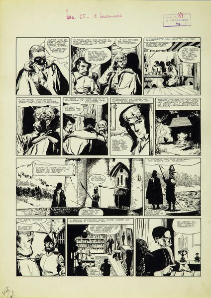 Dino Battaglia : L'ultimo dei Polignac  - Asta Fumetti: Tavole e Illustrazioni Originali - Associazione Nazionale - Case d'Asta italiane