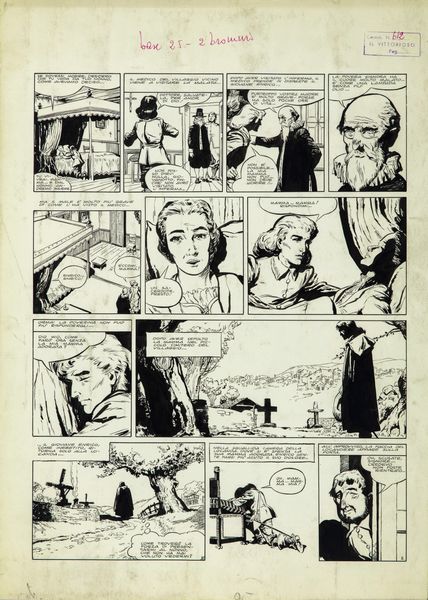 Dino Battaglia : L'ultimo dei Polignac  - Asta Fumetti: Tavole e Illustrazioni Originali - Associazione Nazionale - Case d'Asta italiane