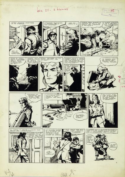Dino Battaglia : L'ultimo dei Polignac  - Asta Fumetti: Tavole e Illustrazioni Originali - Associazione Nazionale - Case d'Asta italiane