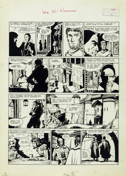 Dino Battaglia : L'ultimo dei Polignac  - Asta Fumetti: Tavole e Illustrazioni Originali - Associazione Nazionale - Case d'Asta italiane