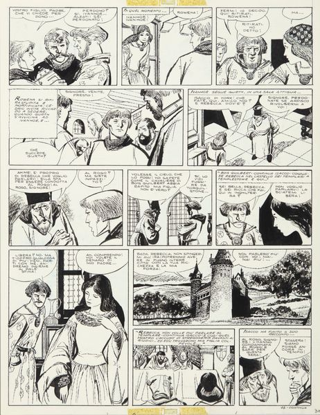 Dino Battaglia : Ivanhoe  - Asta Fumetti: Tavole e Illustrazioni Originali - Associazione Nazionale - Case d'Asta italiane