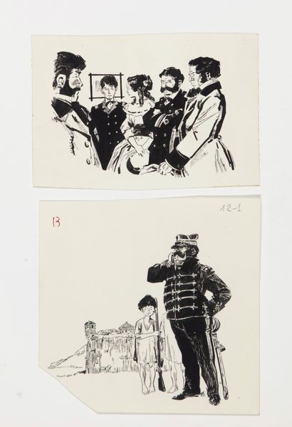 Dino Battaglia : I figli del capitano Grant  - Asta Fumetti: Tavole e Illustrazioni Originali - Associazione Nazionale - Case d'Asta italiane