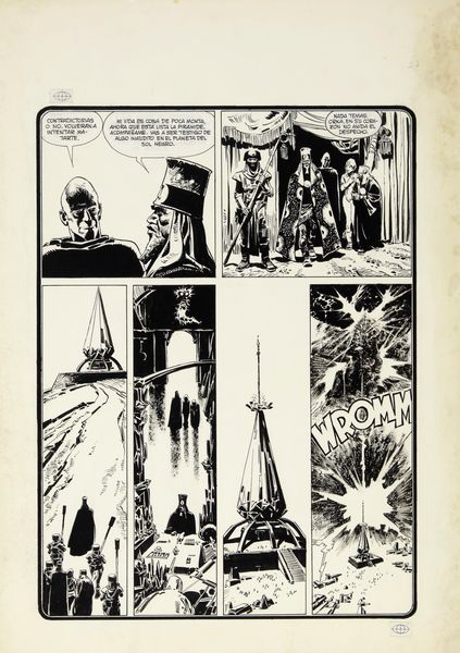 Lee Bermejo : Pyramid of the Black Sun: Orka  - Asta Fumetti: Tavole e Illustrazioni Originali - Associazione Nazionale - Case d'Asta italiane