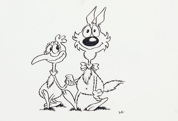 Laura Stroppi : Lupo Alberto  - Asta Fumetti: Tavole e Illustrazioni Originali - Associazione Nazionale - Case d'Asta italiane