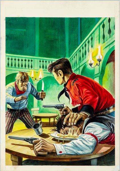 Luigi Corteggi : Il Piccolo Ranger - Il mercante di Laredo  - Asta Fumetti: Tavole e Illustrazioni Originali - Associazione Nazionale - Case d'Asta italiane