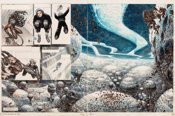 Juan Giménez : La caste des Mta-Barons - Aghnar le bisaieul  - Asta Fumetti: Tavole e Illustrazioni Originali - Associazione Nazionale - Case d'Asta italiane