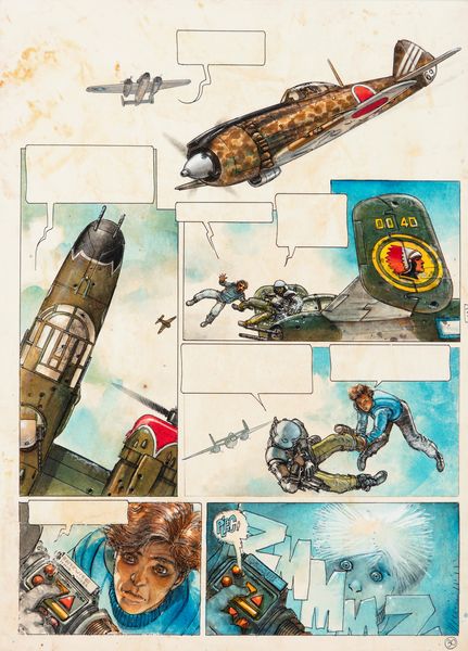 Juan Giménez : Leo Roa - L'Odysse  contretemps  - Asta Fumetti: Tavole e Illustrazioni Originali - Associazione Nazionale - Case d'Asta italiane