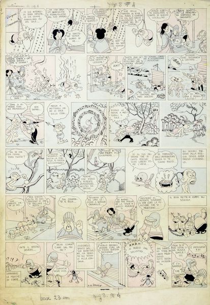 Michele Arcangelo Iocca : L'usignolo e l'imperatore  - Asta Fumetti: Tavole e Illustrazioni Originali - Associazione Nazionale - Case d'Asta italiane