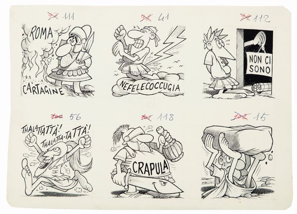 Benito Jacovitti : Diario Vitt 1964  - Asta Fumetti: Tavole e Illustrazioni Originali - Associazione Nazionale - Case d'Asta italiane