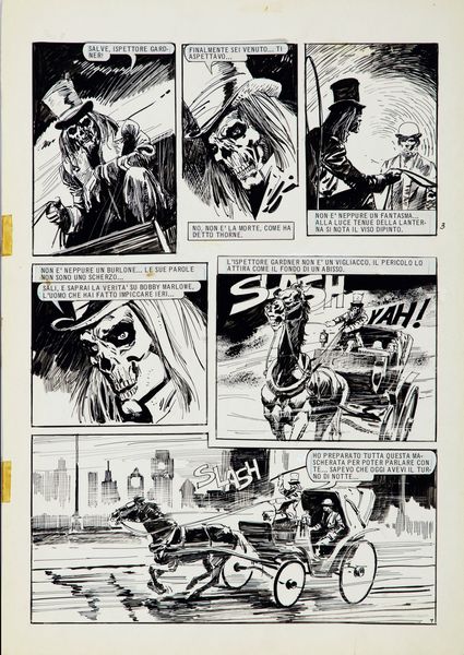 Horacio Lalia : I misteri di Londra  - Asta Fumetti: Tavole e Illustrazioni Originali - Associazione Nazionale - Case d'Asta italiane