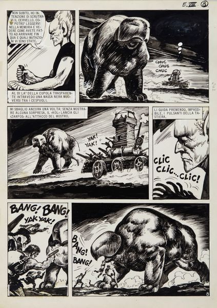 Solano Lopez : L'Eternauta - Parte Seconda  - Asta Fumetti: Tavole e Illustrazioni Originali - Associazione Nazionale - Case d'Asta italiane