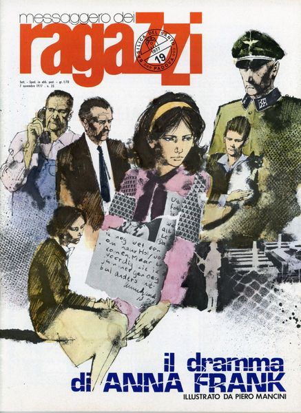 Piero Mancini : Il diario di Anna Frank  - Asta Fumetti: Tavole e Illustrazioni Originali - Associazione Nazionale - Case d'Asta italiane